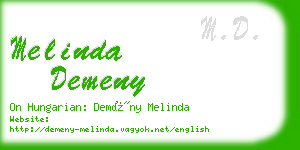 melinda demeny business card